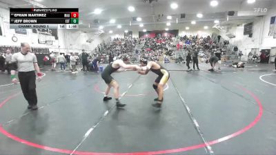 157 lbs Champ. Round 1 - Jeff Brown, Estancia vs Efrain Martinez, Magnolia