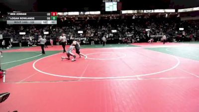 108 lbs Cons. Round 6 - Ben Jordan, LBSA vs Logan Rowlands, EAG2