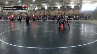 152 lbs 3rd Place Match - Keaton Williams, Warren County Pioneers vs Denver Jobe, Halls Wrestling