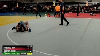 110 lbs Champ. Round 1 - Cooper Jensen, DGF vs Maxwell Ray, F/MCC