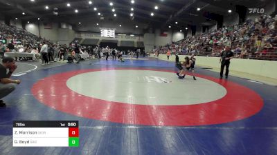 76 lbs Quarterfinal - Zion Morrison, Georgia vs Greyson Boyd, Grizzly Wrestling Club