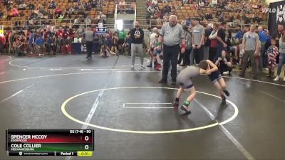 50 lbs Cons. Round 3 - Cole Collier, Mechanicsburg vs Spencer McCoy, Edgewood