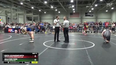 235 lbs Champ. Round 1 - Keith Schweinfurth, Falcon Empire Wrestling Club vs Brayden Shin, Olathe Raptor WC