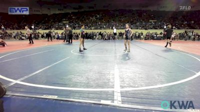 85 lbs Consi Of 8 #2 - Kaylie Peckham, Harrah Little League Wrestling vs Savannah Carrasco, Hurricane Wrestling Academy