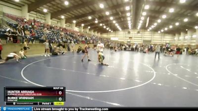 110 lbs Champ. Round 1 - Hunter Arriaga, Flathead Valley Wrestling Club vs Burke Whinham, SYRACUSE