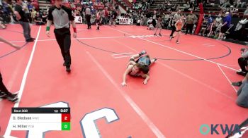 105 lbs Quarterfinal - Gage Bledsoe, Woodland Wrestling Club vs Hailey Miller, Ponca City Wildcat Wrestling
