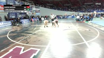 2A/1A Boys 106 Cons. Round 2 - Jose Santos, Gervais Boys vs Jasper Watson, Clatskanie Boys