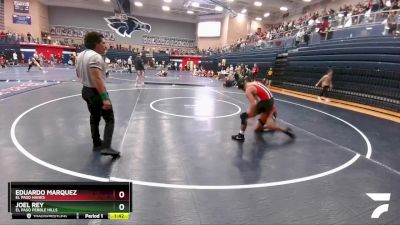 157 lbs Cons. Round 4 - Joel Rey, El Paso Pebble Hills vs Eduardo Marquez, El Paso Hanks