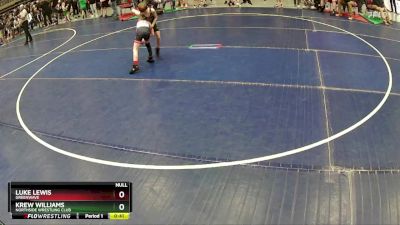 59 lbs Champ. Round 1 - Luke Lewis, Greenwave vs Krew Williams, Northside Wrestling Club