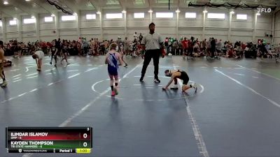 52 lbs Finals (2 Team) - Kayden Thompson, Tri State Hammers vs Ilimdar Islamov, OMP