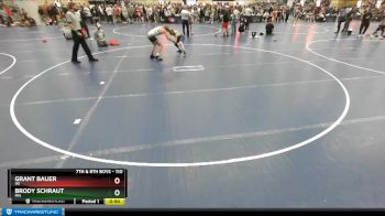 110 lbs Cons. Round 1 - Grant Bauer, WI vs Brody Schraut, MN