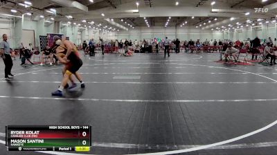 144 lbs Champ. Round 1 - Ryder Kolat, Cavalier Club (MD) vs Mason Santini, Hawkeye