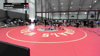 Junior Boys FS - 175 lbs Champ. Round 1 - Hunter Leth, WA vs Evan Hilmen, CA