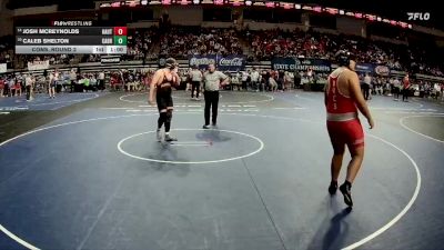 D 1 285 lbs Cons. Round 2 - Josh McReynolds, Haughton vs Caleb Shelton, Catholic - B.R.