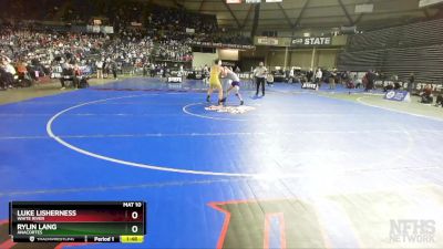 2A 165 lbs 1st Place Match - Luke Lisherness, White River vs Rylin Lang, Anacortes