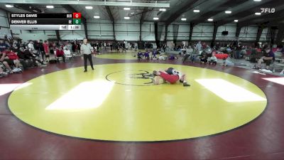 132 lbs Round 4 (8 Team) - Denver Ellis, Box Elder vs Styles Davis, Hurricane