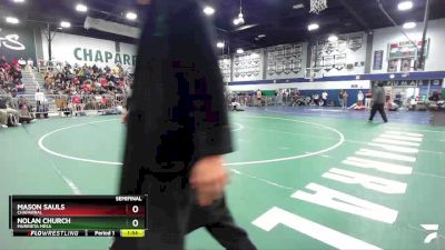 190 lbs Semifinal - Mason Sauls, Chaparral vs Nolan Church, Murrieta Mesa
