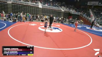 74 lbs Quarterfinal - Gabriel Cordova, Green River Grapplers Wrestling vs Collin Gardner, Glenrock Wrestling Club