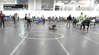 100 lbs Round Of 32 - Greyson Butler, Killingly vs Toby Bong, Doughboys WC