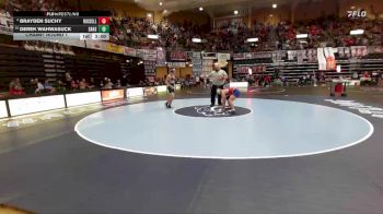 175 lbs Champ. Round 1 - Derek Wahwasuck, Sabetha Hs vs Brayden Suchy, Russell Hs