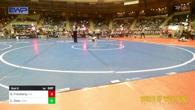 70 lbs Round Of 32 - Bowen Freisberg, Caney Valley Wrestling vs Cason Zens, Lennox Youth Wrestling