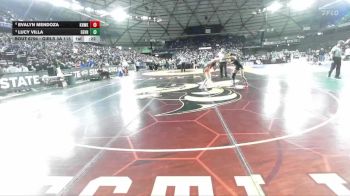 Girls 3A 115 lbs 3rd Place Match - Evalyn Mendoza, Kennewick (Girls) vs Lucy Villa, Evergreen (Vancouver) (Girls)