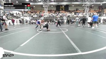 130-140 lbs Rr Rnd 1 - Theo Gelles, Perry Wrestling Academy vs Chance Dewey, Tulsa Blue T Panthers