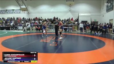138 lbs Quarterfinal - Jaylene Martinez, Cerritos College vs Luana Stathopoulos, Santa Rosa College