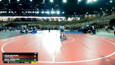 132 lbs Champ. Round 2 - Titus DeYoung, Merritt Island vs Egan Hadelman, St Francis School