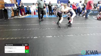 49 lbs Round Of 16 - Mason Gregory, Choctaw Ironman vs Tyler Lindsey, Clinton Youth Wrestling