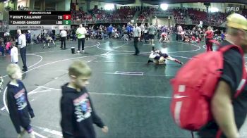 75 lbs Champ. Round 2 - Wyatt Callaway, 2TG vs Zander Gingery, Lincoln Squires Wrestling Club