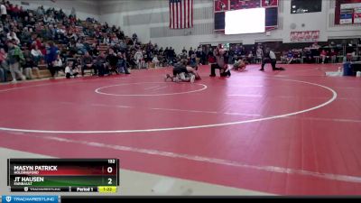 132 lbs Semifinal - Masyn Patrick, Holdingford vs JT Hausen, Faribault