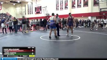 285 lbs Cons. Round 3 - Alex Willoughby, Southwestern Oregon Community College vs Jaden Martin, Southern Oregon