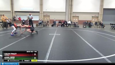 140 lbs Quarterfinal - Colyn Finley, Elevate vs Kizer Meek, Halls Wrestling