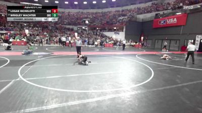 54 lbs Champ. Round 1 - Logan Nickelotti, Westby Wrestling Club vs Wrigley Wachter, Oregon Wrestling Club