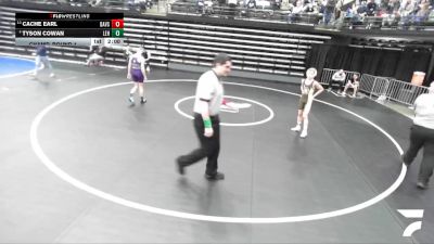 6A 106 lbs Champ. Round 1 - Cache Earl, Davis vs Tyson Cowan, Lehi