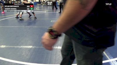 180 lbs Semifinal - Dylan Reithmayr, Rednose W.S. vs Joseph Rivera, Eagle W.C.