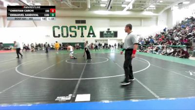 165 lbs Semifinal - Emmanuel Sandoval, Camarillo vs Christian Carchi, Simi Valley