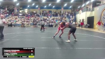 165 lbs Champ. Round 2 - Tyrell Fleming, Archbishop Curley vs Thomas Pedersen, Calvert Hall College