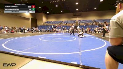 50-55 lbs 3rd Place - Collin Gandee, NORTH DESOTO WRESTLING ACADEMY vs Mason Gregory, Unattached