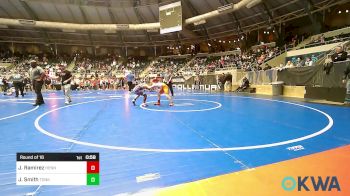 85 lbs Round Of 16 - Joel Ramirez, Hennessey Takedown Club vs Jared Smith, Tonkawa Takedown Club