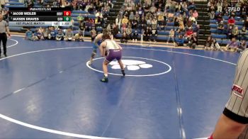 132 lbs 1st Place Match - Jaxsen Draves, Grand Island vs Jacob Weiler, Kearney