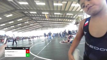 130 lbs Consolation - Jayce Kisamore, Colorado Bad Boys vs Brody Peters, AZ Tilters