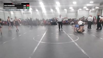 98 lbs Round 3 (10 Team) - Connor Sleeman, CHWHALE Blue vs Cole Burstein, Savage WA Black