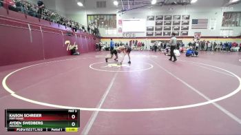 113 lbs Quarterfinal - Kaison Schreier, FORT OSAGE vs Ayden Swedberg, INDIANOLA