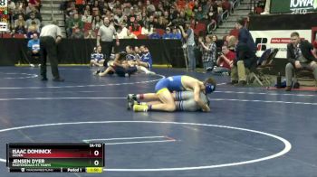 1A-113 lbs Champ. Round 1 - Isaac Dominick, Ogden vs Jensen Dyer, Martensdale-St. Marys