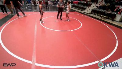70 lbs Rr Rnd 2 - Javier Widger, Saints Wrestling Club vs Kopelan Kirby, Tahlequah Wrestling Club