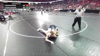 D1-215 lbs Cons. Round 1 - Austin McHugh, Hortonville vs Logan Carlson, Oak Creek