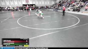 120 lbs Cons. Round 3 - Logan Bowers, Ashwaubenon vs Jack Islas, West Allis Nathan Hale