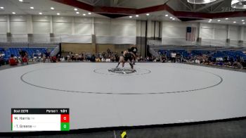 160 lbs Quarterfinal - Tristin Greene, Keystone Highschool vs Malachia Harris, Trinity